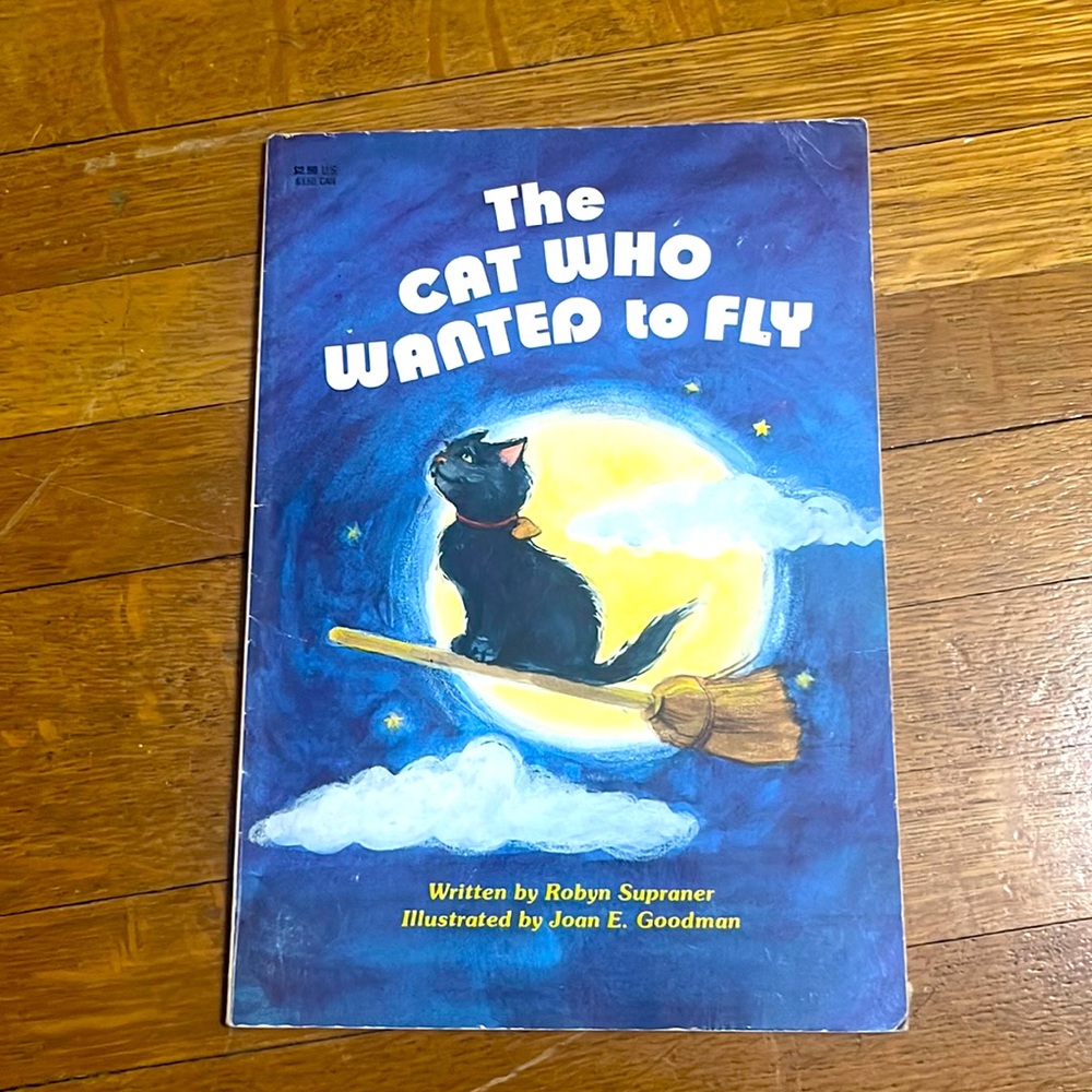 1986 The Cat Who Wanted to Fly vintage kids book